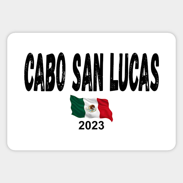 Cabo San Lucas Souvenir 2023 Mexico Vacation Trip Flag Design Group Fun Matching Design Sticker by OriginalGiftsIdeas